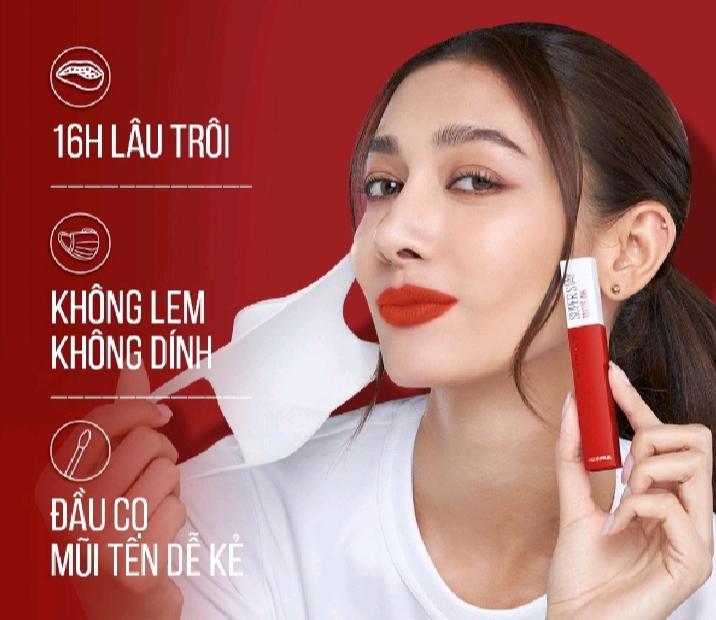 Son kem lì 16h lâu trôi Maybelline New York Super Stay Matte Ink City Edition Lipstick