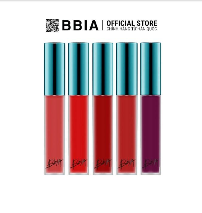 Son kem lì Bbia Last Velvet Lip Tint Version 1 - 02 Extra Bounce (Màu đỏ cam)