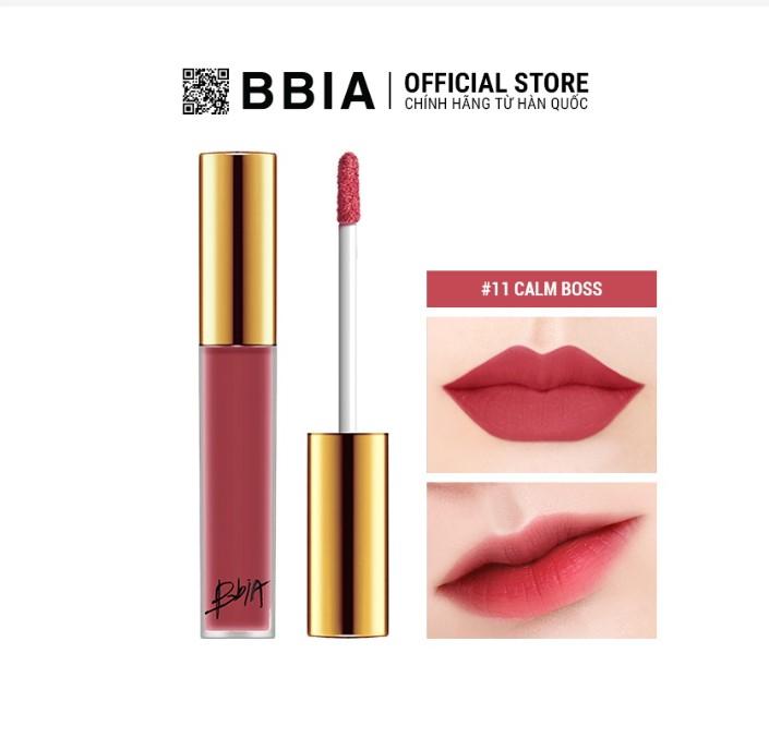 Son kem lì Bbia Last Velvet Lip Tint Version 3 - 11 Calm Boss (Hồng đất)