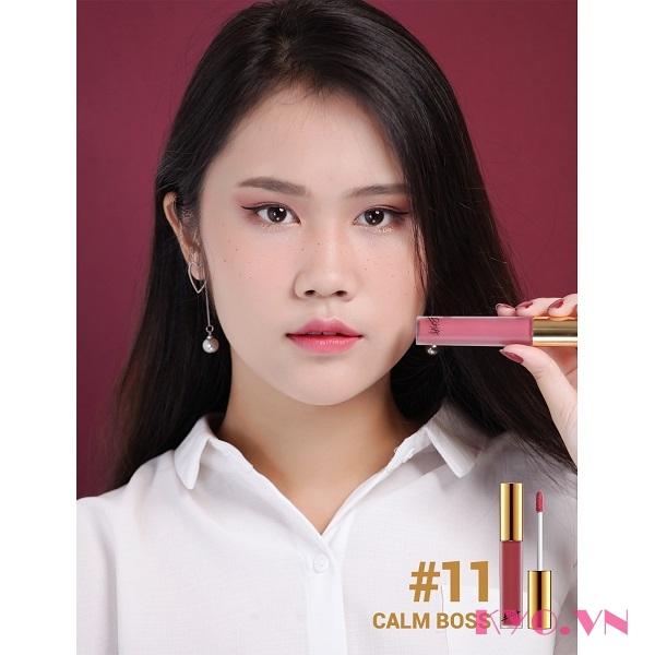 Son kem lì Bbia Last Velvet Lip Tint Version 3 - 11 Calm Boss (Hồng đất)