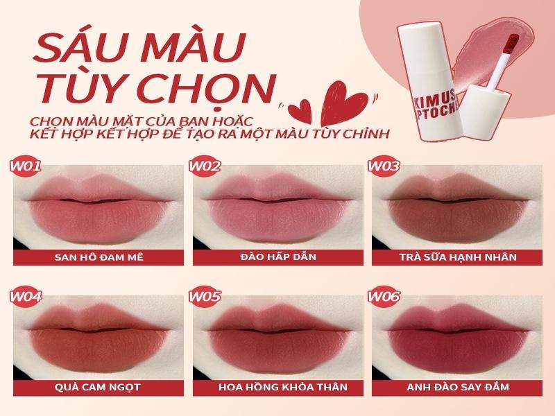 Son môi KIMUSE màu W02 Attractive Peach