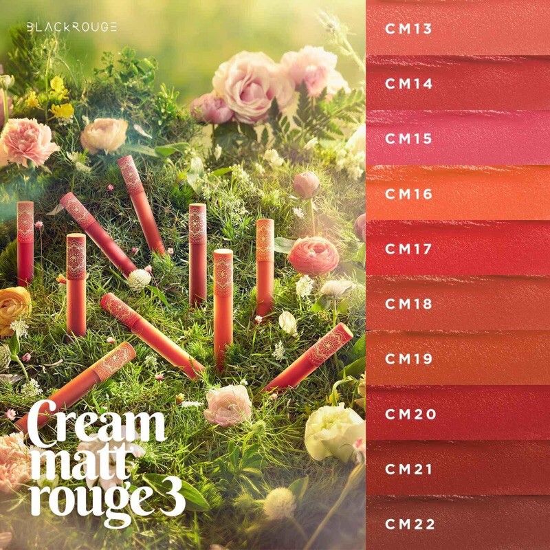 Son kem lì Black Rouge Cream Matt Rouge III CM17 - Đỏ ánh hồng