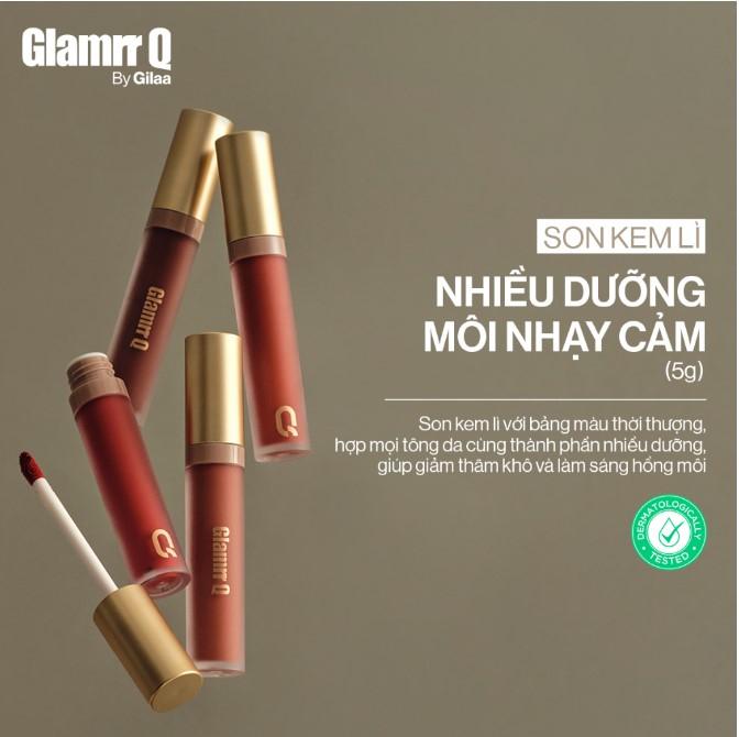 Son kem lì Glamrr Q Long Wear Lip Cream Full Size