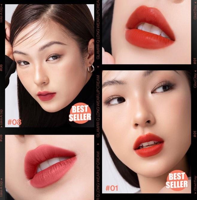 Son kem lì Glamrr Q Long Wear Lip Cream Full Size