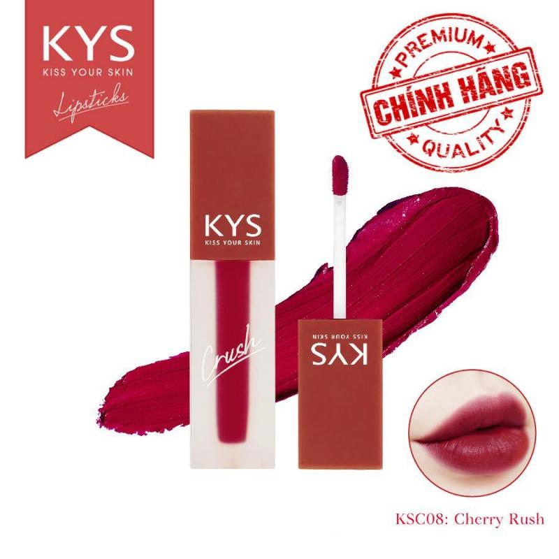 Son kem lì không trôi Cherry Rush Chocolate KYS Crush