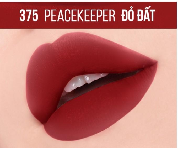 Son kem lì Maybelline New York Super Stay Matte Ink City Edition Lipstick #375 Peacekeeper (đỏ đất)