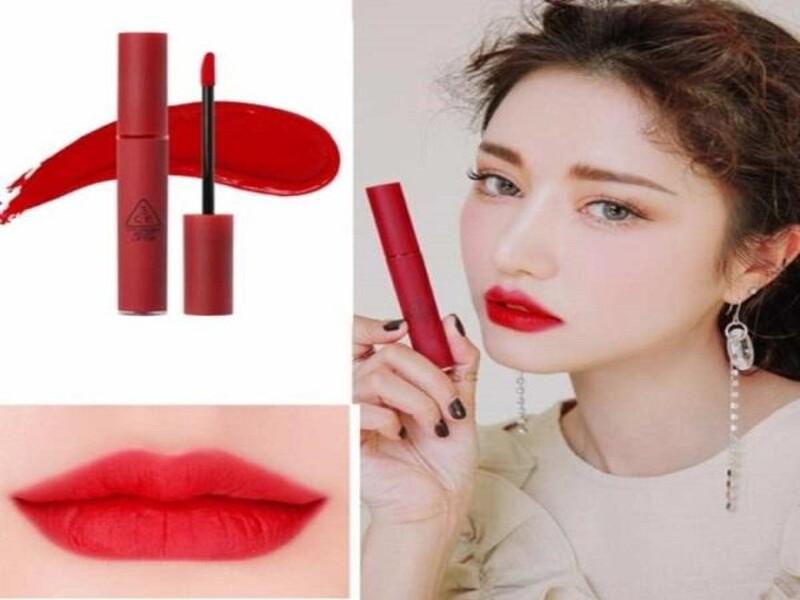 Son kem lì 3CE mịn màng như nhung Velvet Lip Tint #Private (Đỏ Hồng)