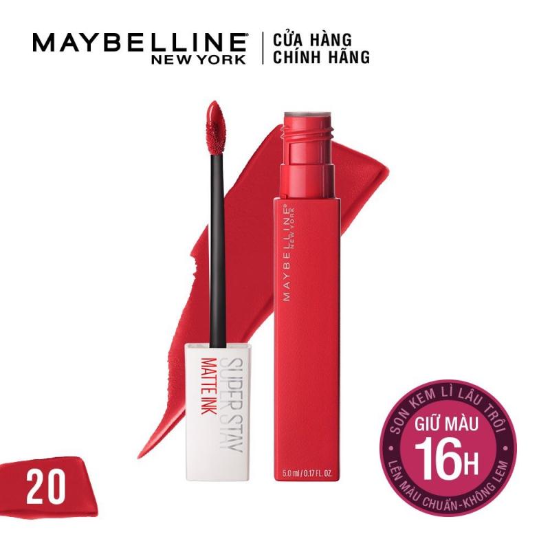 Son kem Maybelline Supper Stay đỏ #20