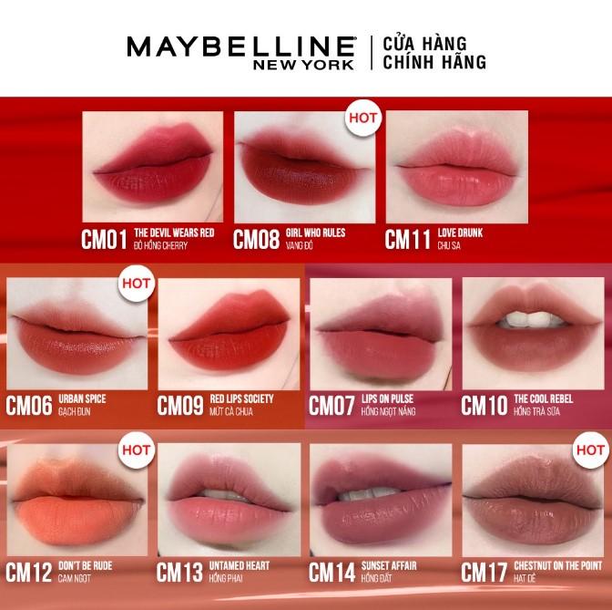 Son kem mịn lì như nhung Cushion Matte Maybelline New York