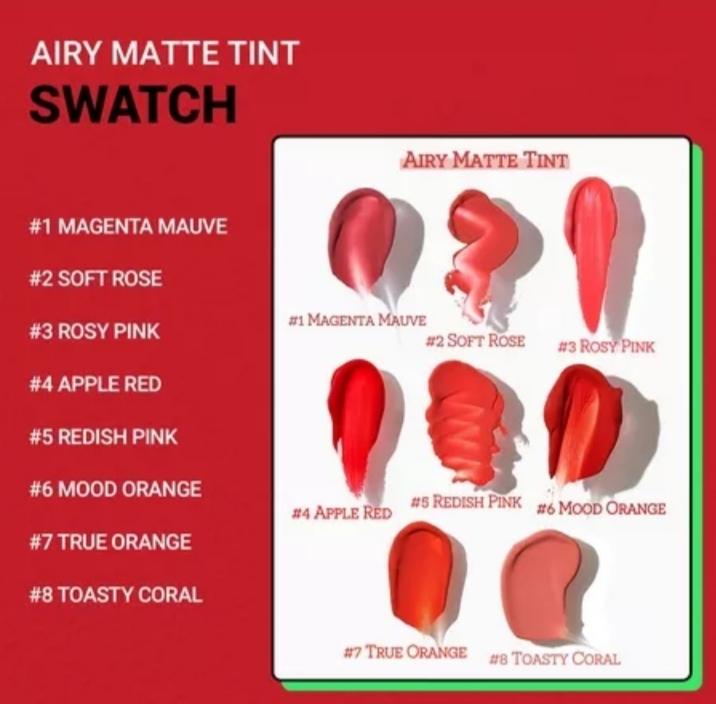 Son kem mỏng nhẹ môi Innisfree Airy Matte Tint