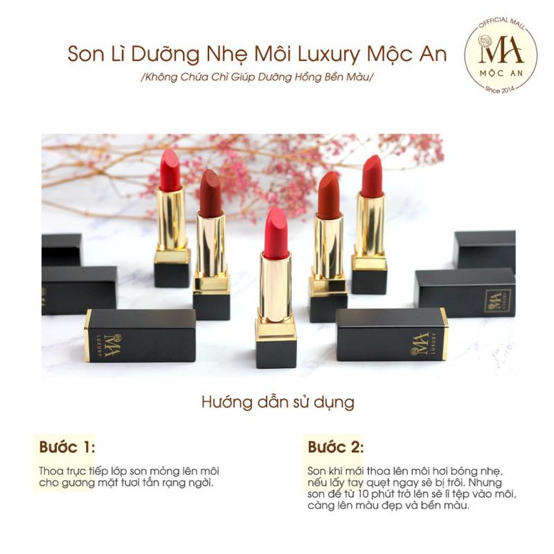 Son lì dưỡng môi Luxury Mộc An