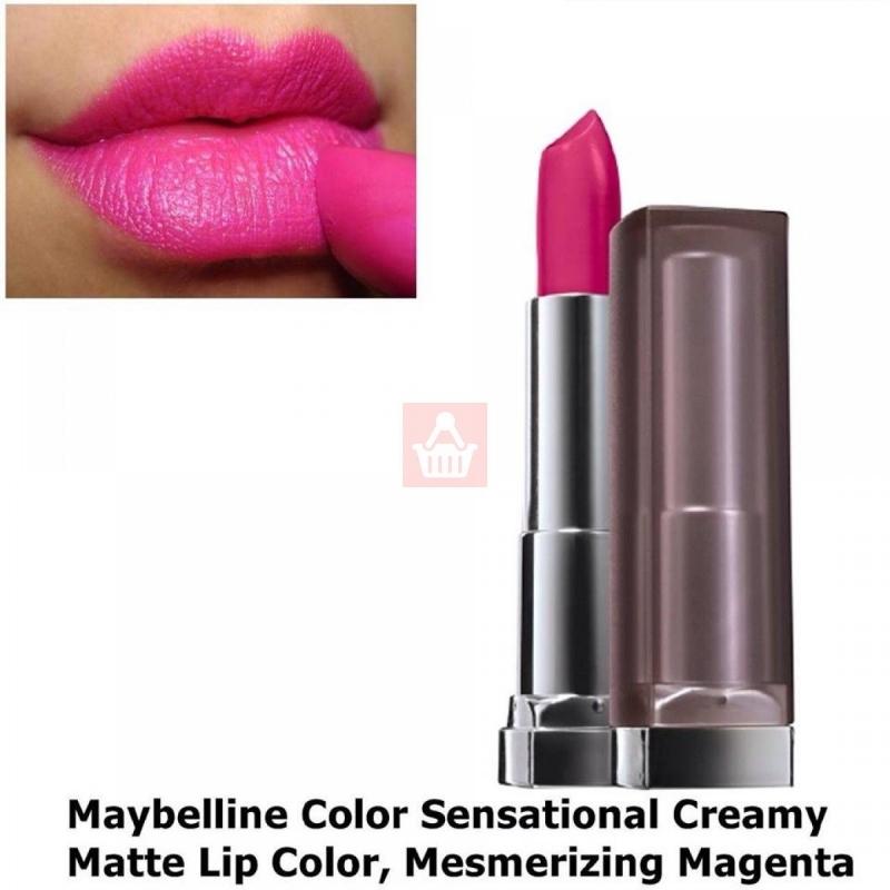 Son Maybelline color sensational creamy matte màu Mesmerizing Magenta