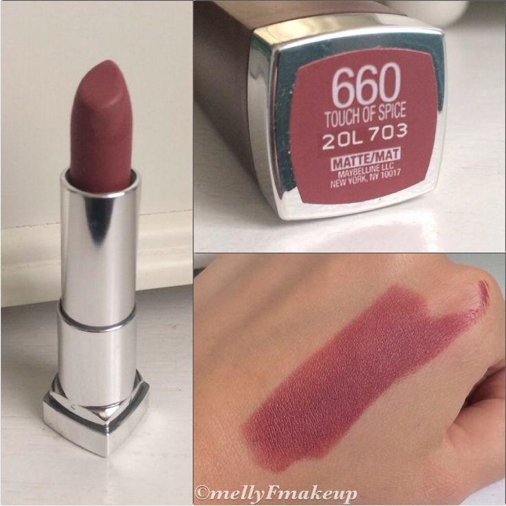 Màu Touch of Spice của Maybelline color sensational creamy matte là màu nâu hồng rất dịu dàng