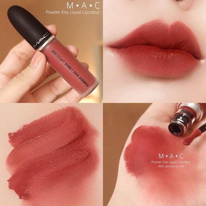 Son môi mịn lì ẩm mượt suốt 10 giờ MAC Powder Kiss Liquid Lipcolour - Moisture Matte Liquid Lipstick 5ml