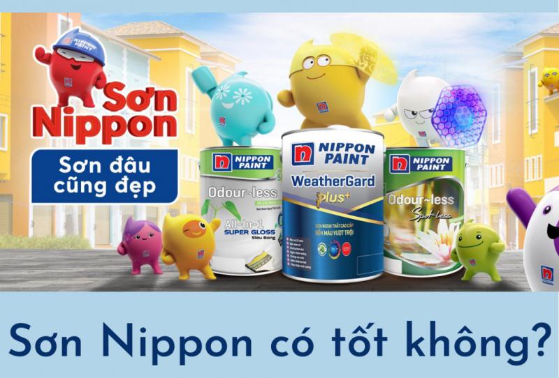 Sơn Nippon Odour-less All-in-one Siêu Bóng