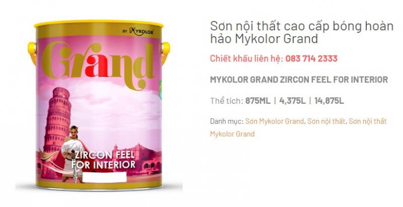 Sơn nội thất Mykolor Grand