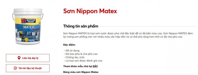 Sơn nội thất Nippon Matex