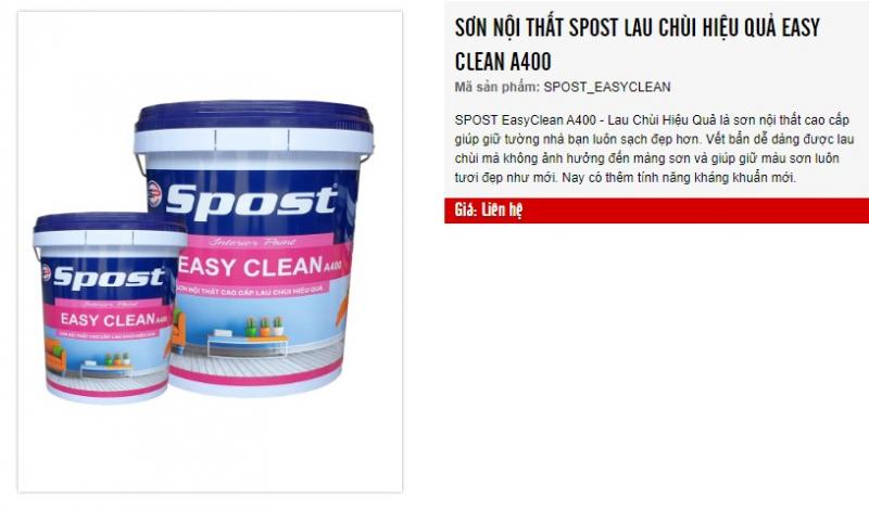 Sơn nội thất SPOST EasyClean