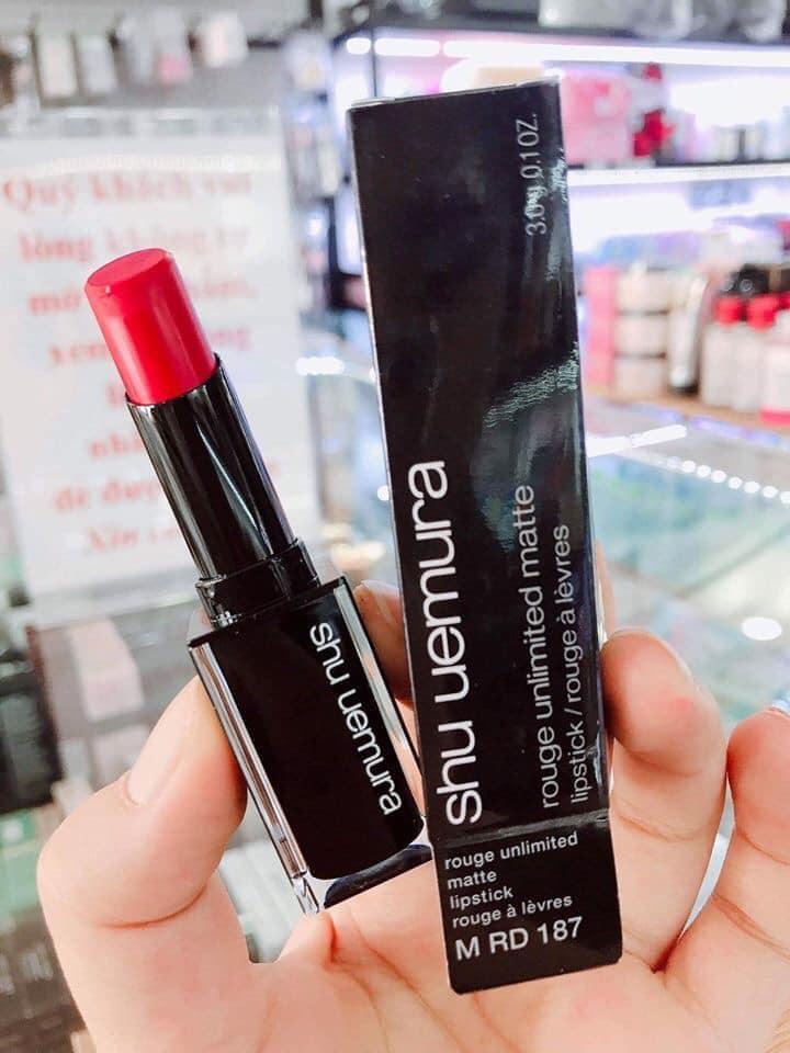 Son Shu Uemura 187 - Đỏ Rượu Vang