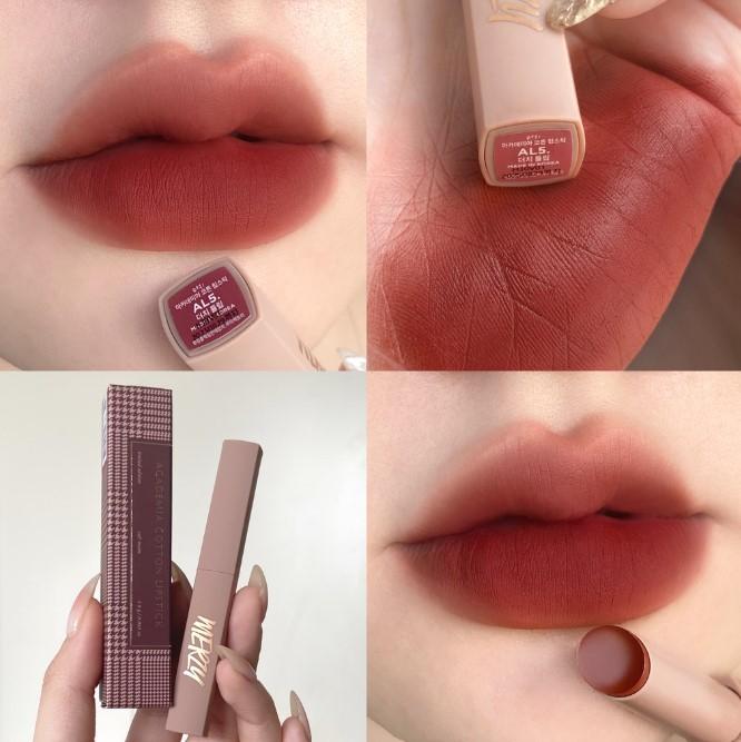 Son thỏi lì mịn nhẹ, hiệu ứng sương mờ Merzy Academia Cotton Lipstick