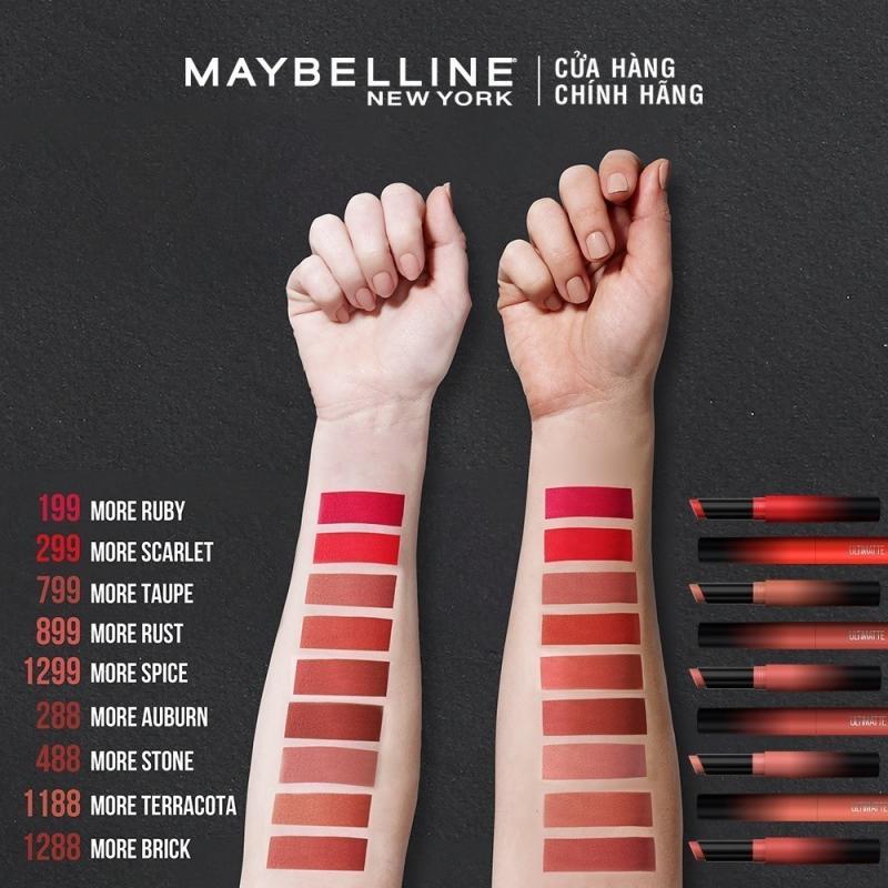 Son thỏi Maybelline New York Color Sensational Ultimatte - More Scarlet