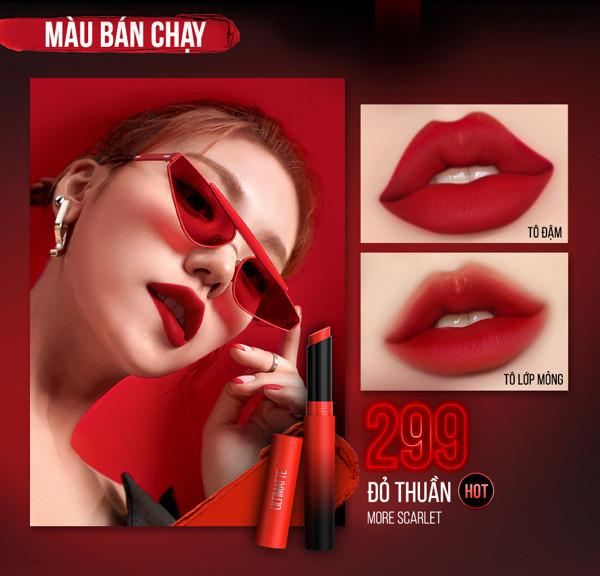 Son thỏi Maybelline New York Color Sensational Ultimatte - More Scarlet