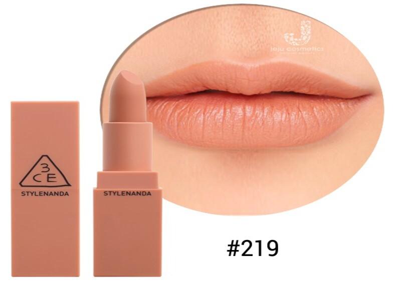 Son thỏi mịn lì 3CE Lip Color_Matte màu 219 Brilliant