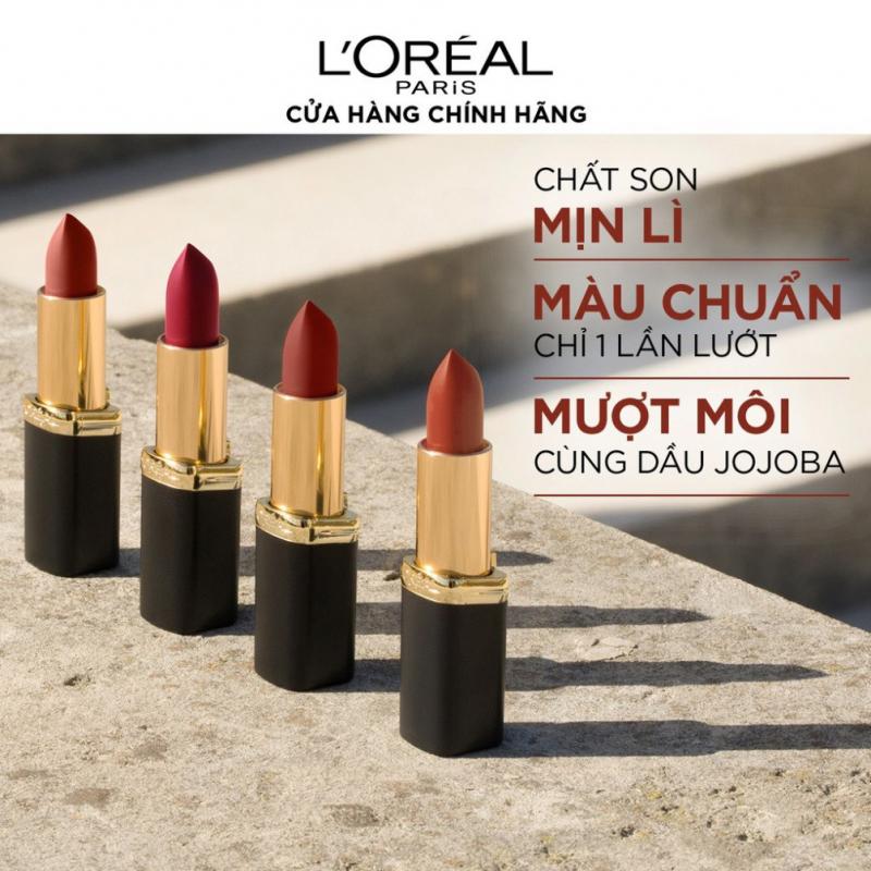 Son thỏi mịn lì L'oreal Color Riche Matte 316 MODERN ROSE (ĐỎ HỒNG ĐẤT TƯƠI)