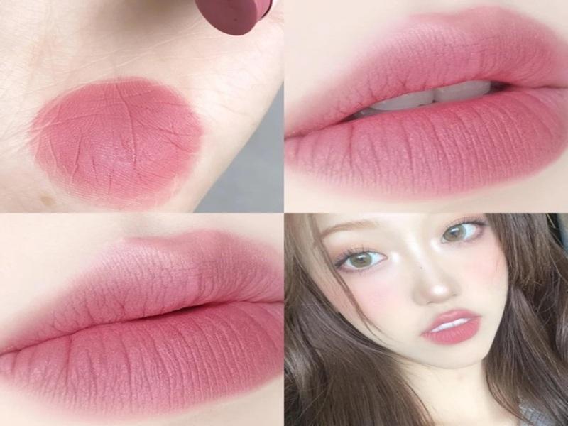 Son thỏi siêu lì Romand New Zero Matte Lipstick - 10 Pink Sand