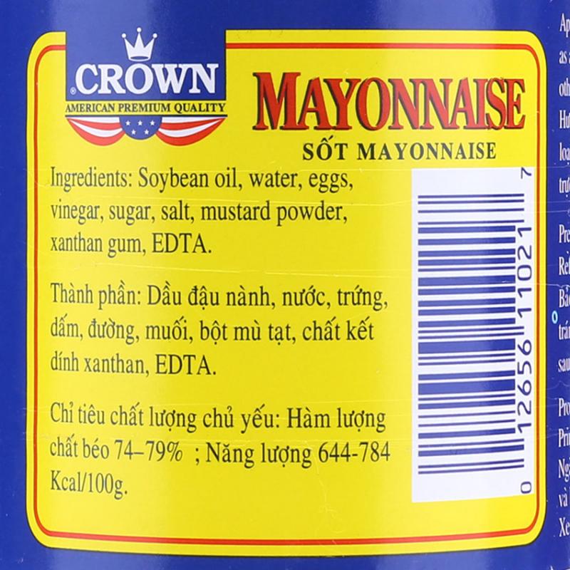 Giới thiệu Sốt Mayonnaise Crown