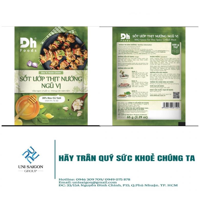 Sốt ướp thịt nướng ngũ vị Dh Foods 65gr