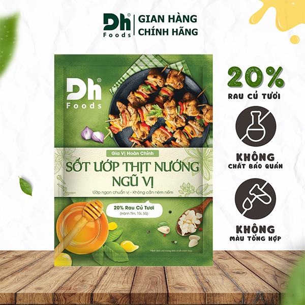 Sốt ướp thịt nướng ngũ vị Dh Foods 65gr