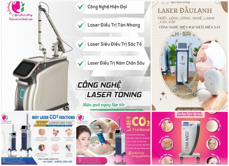 Các công nghệ làm đẹp tại Spa Ánh Hồng