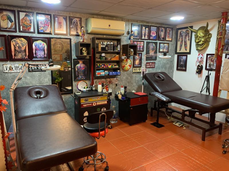 Không gian xăm hình tại S.T Tattoo & Shop