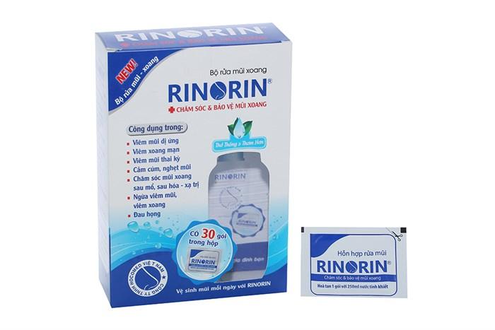 Sử dụng bình súc rửa mũi Rinorin