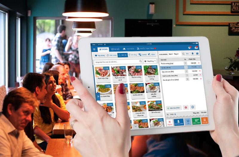 Sử dụng phần mềm quản lý nhà hàng, quán ăn