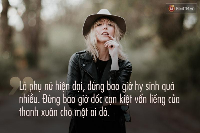 Đừng bao giờ hy sinh quá nhiều vì đàn ông (nguồn ảnh: kenh14.vn)