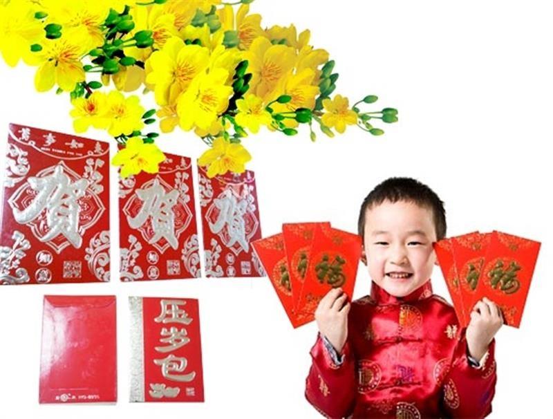 Bao lì xì đỏ cho bé đầu năm mới