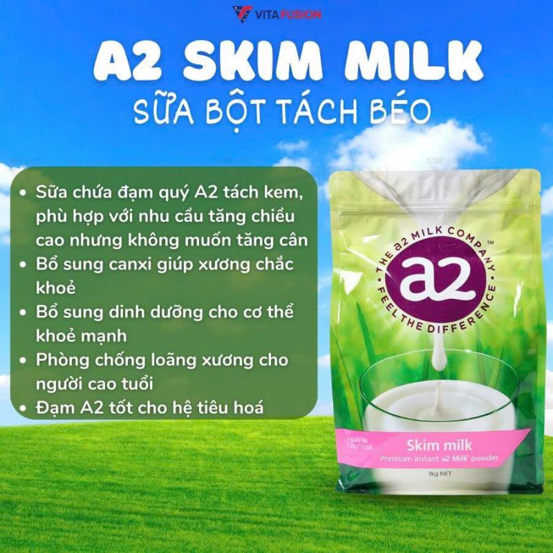 Sữa A2 tách béo