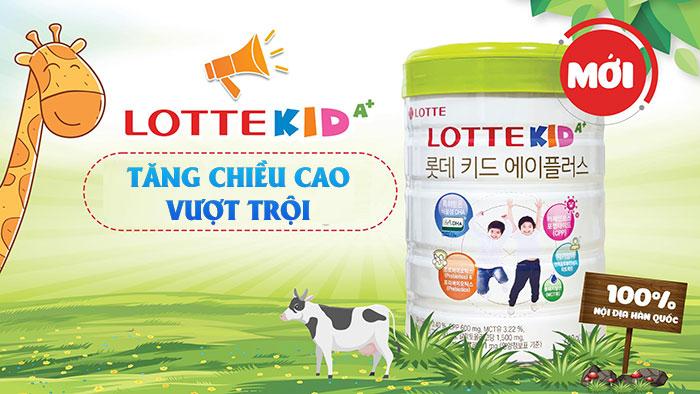 Sữa Bò Lotte Kid A+ Hàn Quốc