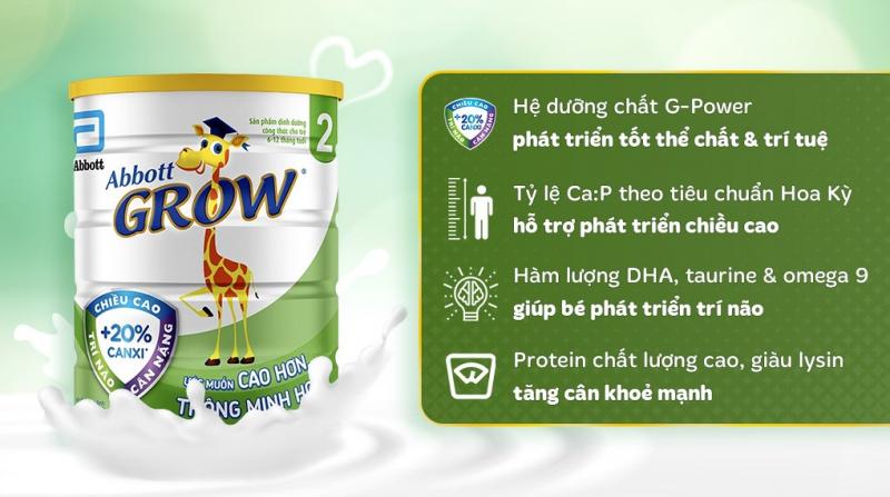 Sữa bột Abbott Grow số 2