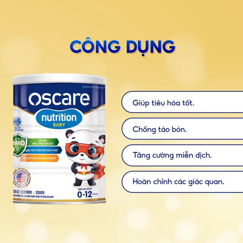 Sữa bột cho bé giúp tiêu hoá tốt, ăn ngon miệng Oscare Nutrition Baby