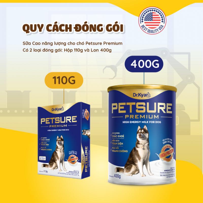 Sữa bột cho chó Petsure