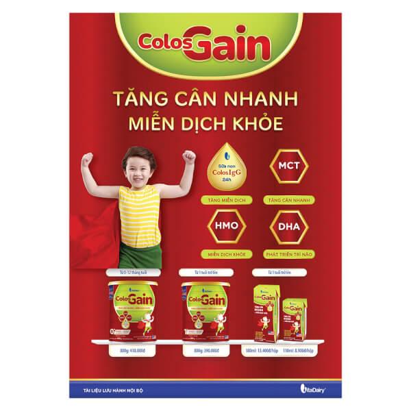 Sữa bột Colos Gain 0+