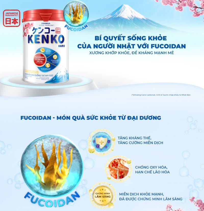 Sữa bột dành cho người lớn tuổi Vinamilk Kenko Haru 350g