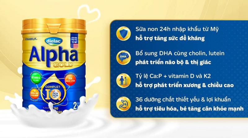 Sữa bột Dielac Alpha Gold IQ số 2