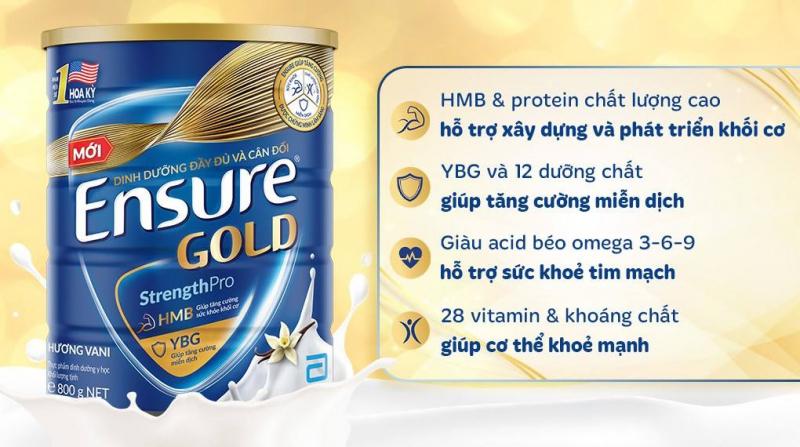 Sữa bột Ensure Gold