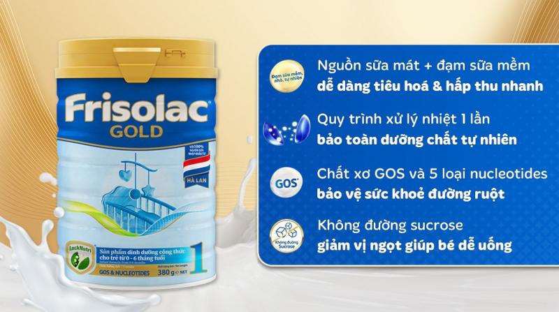 Sữa bột Frisolac Gold 1 380g