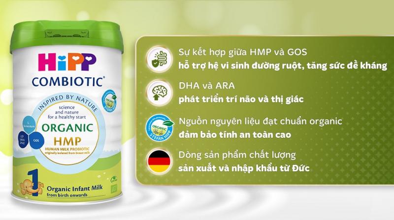 Sữa bột HiPP Organic Combiotic số 1 (0 – 6 tháng)