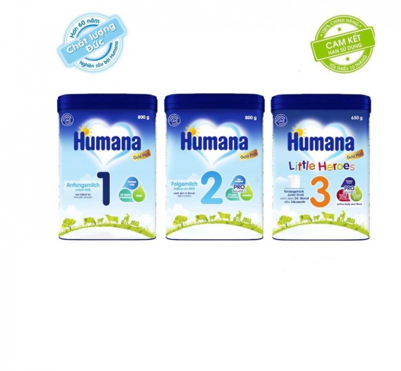 Sữa bột Humana Gold Plus